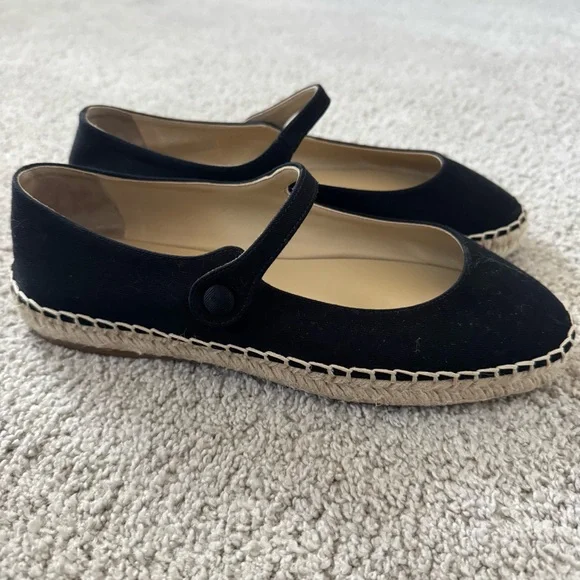 NWT Prada Black Canvas Mary Jane Espadrilles - Picture 5 of 11